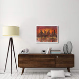 Sunset In New York-Paper Art-34,,X26,,