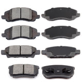 ECCPP D1285-8402 D1037-7940 Front & Rear Ceramic Disc Brake Pad Set Fit For Chrysler 200 2011-2014,For Chrysler Sebring 2007-201