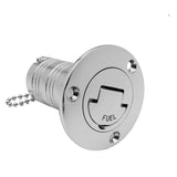 2 50 mm Marine Stainless steel 316 Deck Filler Fill Keyless Cap boat Hardware Accessories Socket yacht (Option: Fuel, 2 /50mm)