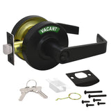Nuk3y Indio Grade 2 Commercial Duty Indicator Lever Lockset (Entry, Matte Black)