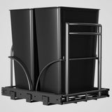 ANASTA Dual Pull Out Trash Can Under Cabinet 35 QT 13 Gal, Under Sink Trash Can Pull Out, =16''Wx17''Hx22 D Gabage Can for Kitch