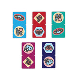 woopme Set of 5 Magnetic Love Heart Printed Art Design Bookmark for Book Lovers Readers Students Gift Magnetic Page Clips Foldin