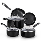 Cook N Home Pots and Pans Nonstick Kitchen Cookware Sets include Saucepan Frying Pan Stockpots 8-Piece, Heavy Gauge, Stay Cool H