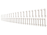 TEKTON Angle Head Open End Wrench Set, 46-Piece (1/4-1-1/4 in., 6-32 mm) | WAE93003 | Made in USA