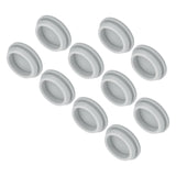 MECCANIXITY 10pcs Silicone Snap in Locking Hole Plugs,30mm/1.2 Inch Mounting Diameter Narrow Groove Width 2.5mm Panel Seal Cover