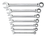 GEARWRENCH 7 Pc. 12 Point Ratcheting Combination SAE Wrench Set - 9317
