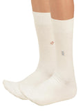 Bodycare Mens Calf Length Solid Antibacterial & Super Soft Socks Pack Of 2 White