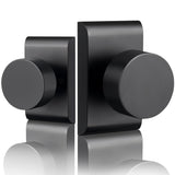 Moquin Door Knobs Interior, Zinc-Alloy Heavy Duty Passage Modern Design Non-Locking Doorknob for Hallway and Closet, Matte Black
