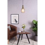 Living District Indoor Modern Home Decorative Bright Ceiling Miya 1 Light Brass Pendant