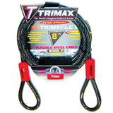 Trimax Trimaflex Dual Loop Multi-Use Cable 8 L X 15Mm TDL815, Card Packaging,Steel