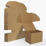 HORLIMER 8x6x6 inches Shipping Boxes Set of 25, Brown Corrugated Cardboard Box Literature Mailer