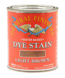 General Finishes Water Based Dye, 1 Pint, Light Brown