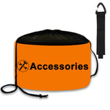 UNXMRFF 1-Pack Orange RV Sewer Hose Storage Bags with Drawstring Mesh Top for RV Storage And Organization, Waterproof Accessorie