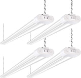 Hykolity 4 Pack 4Ft Led Shop Light Linkable 4400Lm 42W(250W Equivalent) 5000K Utility Shop Lights Hanging Or Flush Mount With Power Cord And On/Off Switch -Like New