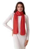 Beau Design Lightweight Fashion Scarf, Sheer Fabric Crinkled Cotton Muslin, Classic Style Dupatta For All Seasons Fashion Stol