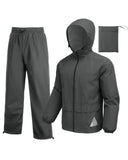 COOFANDY Men's Rain Gear Set Waterproof Rain Coats Hooded Rainwear Fishing Rain Jacket And Rain Pants