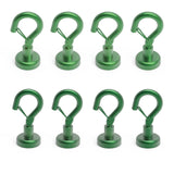 Ant Mag Magnetic Hooks Heavy Duty with Snap 22lbs Strong Green Magnet Hooks Great Hanging for Refrigerator, Cruise Cabin, Grill,