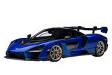 Autoart Mclaren Senna Trophy Kyanos Blue and Black with Carbon Accents 1/18 Model Car