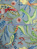 Indian Hand-Block Printed Jaipuri Peacock Bird Print Ethnic Sanganer Kurti Print Cotton Dressmaking Sewing Gypsy Quilting Beauti