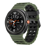 Sodhad Marine Silicone Sport Band Compatible with Samsung Galaxy Watch 8 Classic 46mm Men Women, Soft Silicone Sport Breathable