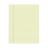 Universal UNV22000 50Sheets 8.5 in. x 11 in. Wide/Legal Rule Glue Top Pads CanaryYellow (1 Dozen)