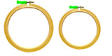 Vahvaa Wooden Embroidery Hoop Ring Frame: Set Of 2 Pcs: For Cross Stitch Craft, Sewing Tool, Embroidery (6,8) Inches.