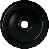 Ekena Millwork CM24DIBPS Diane Ceiling Medallion, 24OD x 3 5/8ID x 1 1/4P (Fits Canopies up to 6 1/4), Hand-Painted Black Pearl