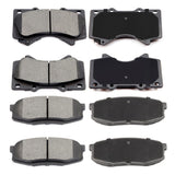 ECCPP D1303-8419 D1304-8420 Front Ceramic & Rear Semi Metallic Disc Brake Pad Set Fit For Toyota Land Cruiser 2008-2011 2013-201