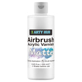 X ARTY HUB Acrylic Varnish Matte, 8.45 fl oz (250 ml) - Brushable & Airbrushable Clear Coat, Anti-Yellowing/Fading/Cracking Acry