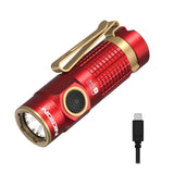 NICRON Mini Flashlight, 1200 lumens Rechargeable led flashlights high lumens with Clip on Flashlight, Tactical flashlights with