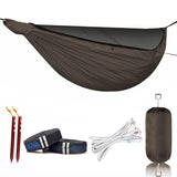 Onewind 11ft Camping Hammock with Mosquito Net and Adjustable Ridgeline, Lightweight Portable Double Hammock with Tree Straps an