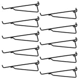 G.CORE Pegboard Shelf Hooks, 10-Pack 8 Black Peg Board Brackets, Organizer Accessories, Various Tools Storage Arrange System for