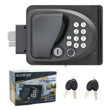 AOTWSEN Smart RV Door Lock Keyless Entry with Bluetooth APP, Fingerprint, Password & Key | 4-in-1 Replacement Lock for Trailer C