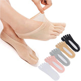 5 Pair Ortho Toe Compression Socks, No Show Socks, Toe Socks For Women Five Finger Socks, Full Toe Yoga Socks, WomenB Set, One