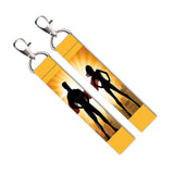 Isee 360 2 Pcs Super Couple Lanyard Bag Tag With Swivel Lobster For Gift Luggage Bags Backpack Laptop Bags L X H 5 X 0.8 Inch