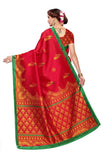 Anni Designer Women'S Multicolorprinted Saree And Printed Kurti (Ruti-Sk-6M (5)_Xl),Multicolour,XL,crepe,straight,Saree