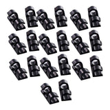 Ecomistiq SelfAdhesive Wire Tie Cable Clamp For Car Dash Camera 20Pcs Black| Ties & Organizers| Computer Cables Connectors |Com