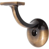 Stone Harbor Hardware Heavy-Duty Round Handrail Bracket, Antique Brass