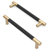 Asidrama 10 Pack 7.5 Inch(192mm) Matte Black Cabinet Pulls Knurled Cabinet Handles Cupboard Handles Kitchen Cabinet Hardware for