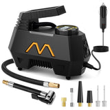 Motorenbau Tire Inflator Portable Air Compressor, 150PSI Tire Air Pump for Car Tires, Car Accessories, Auto Pump 12V DC with Dig