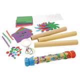 Colorations - RAINKIT DIY Rainstick Kit for Kids, Set of 12, EVA Foam and Cardboard, Native American, Craft Kit, Self-Adhesive,