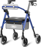 VOCIC Walkers for Seniors, Z11 Rollator Walker with Seat, Max 380 lbs, Avant Walkers with Ergo Seat & Backrest, Foldable Rollato