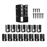 YVHFWOY Concealed Joist Hanger 16PCS,2x4 Joist Bracket,Framing Bracket,Railing Brackets,Q235B Steel Powder-Coated Joist Hanger F