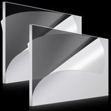 Roowest 2 Pcs 24 x 36 Inch, 1/2 Inch Thick Clear Acrylic Plexiglass Sheets Transparent Plastic Panels Sheets Cut to Size Cast Ac