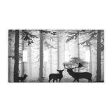 Xuejiaku Light Switch Cover Country Deer Hunting Rustic Woodland Misty Forest 4 Gang Switch Plate Quad Toggle Wall Plates Decora