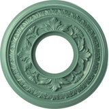 Ekena Millwork CMP10BAFSM Baltimore Thermoformed PVC Ceiling Medallion (Fits Canopies up to 4 1/4), 10OD x 3 1/2ID x 3/4P, Unive