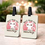 Travel Luggage Tags (Set Of 2) Wooden Black & White Map Design, 2.75 X 3.75 In (7 X 9.5 Cm), Adjustable Reusable Strap, Suit