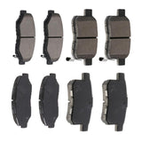 AUTOMUTO 8PCS Front & Rear Disc Brake Pads Set D1451 D958 For Honda For Accord 2011-2017