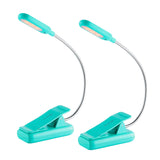 VAVOFO Clip On Rechargeable Reading Light, 7 LEDs with 3 Colortemperature 9 Brightness Levels Book Lights for Reading in Bed wit