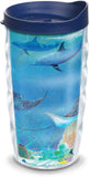 Tervis Guy Harvey - Ocean Scene Made in USA Double Walled Insulated Tumbler Travel Cup Keeps Drinks Cold & Hot, 10oz Wavy, Class